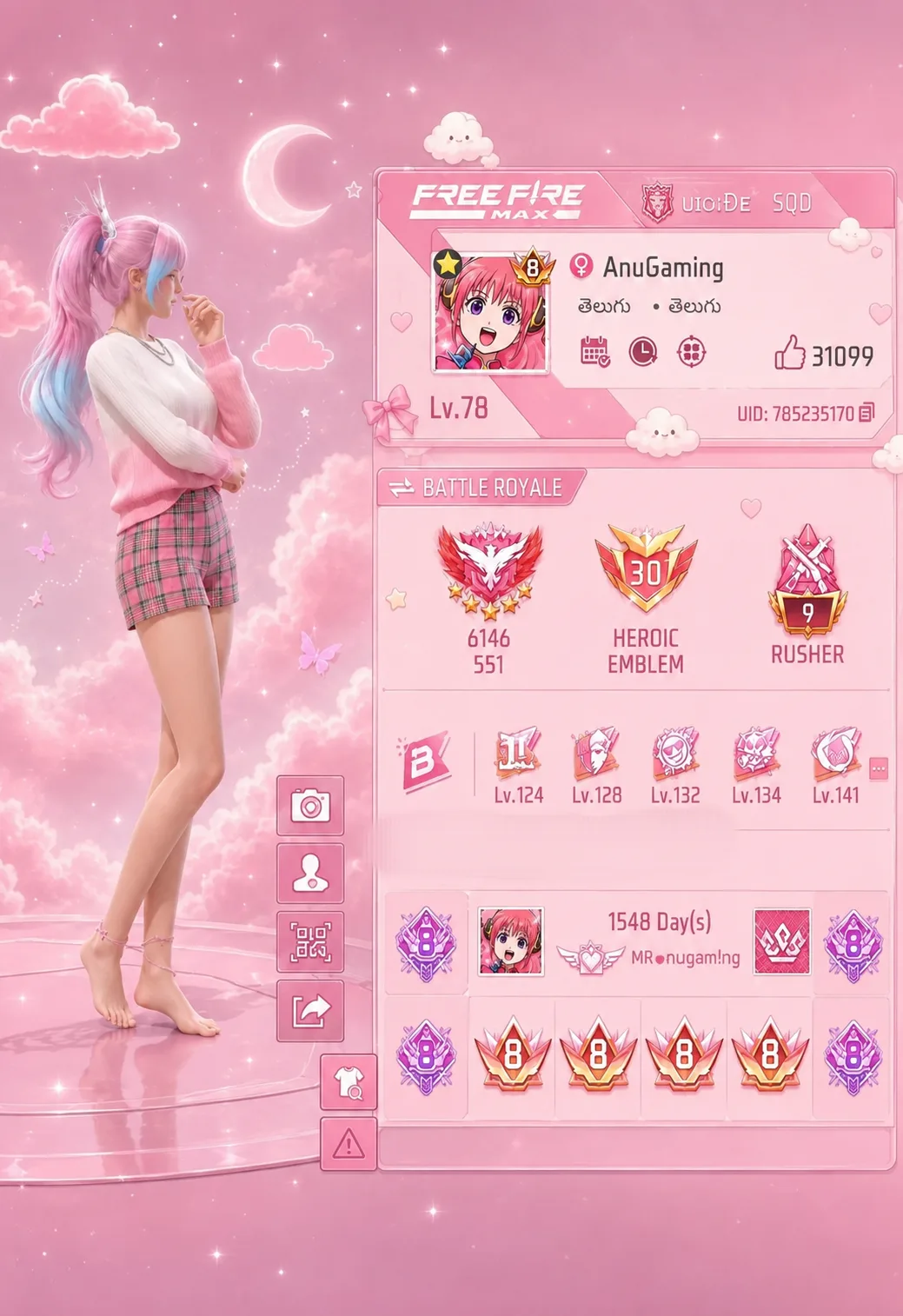 Pink FF Profile - PromptGallery