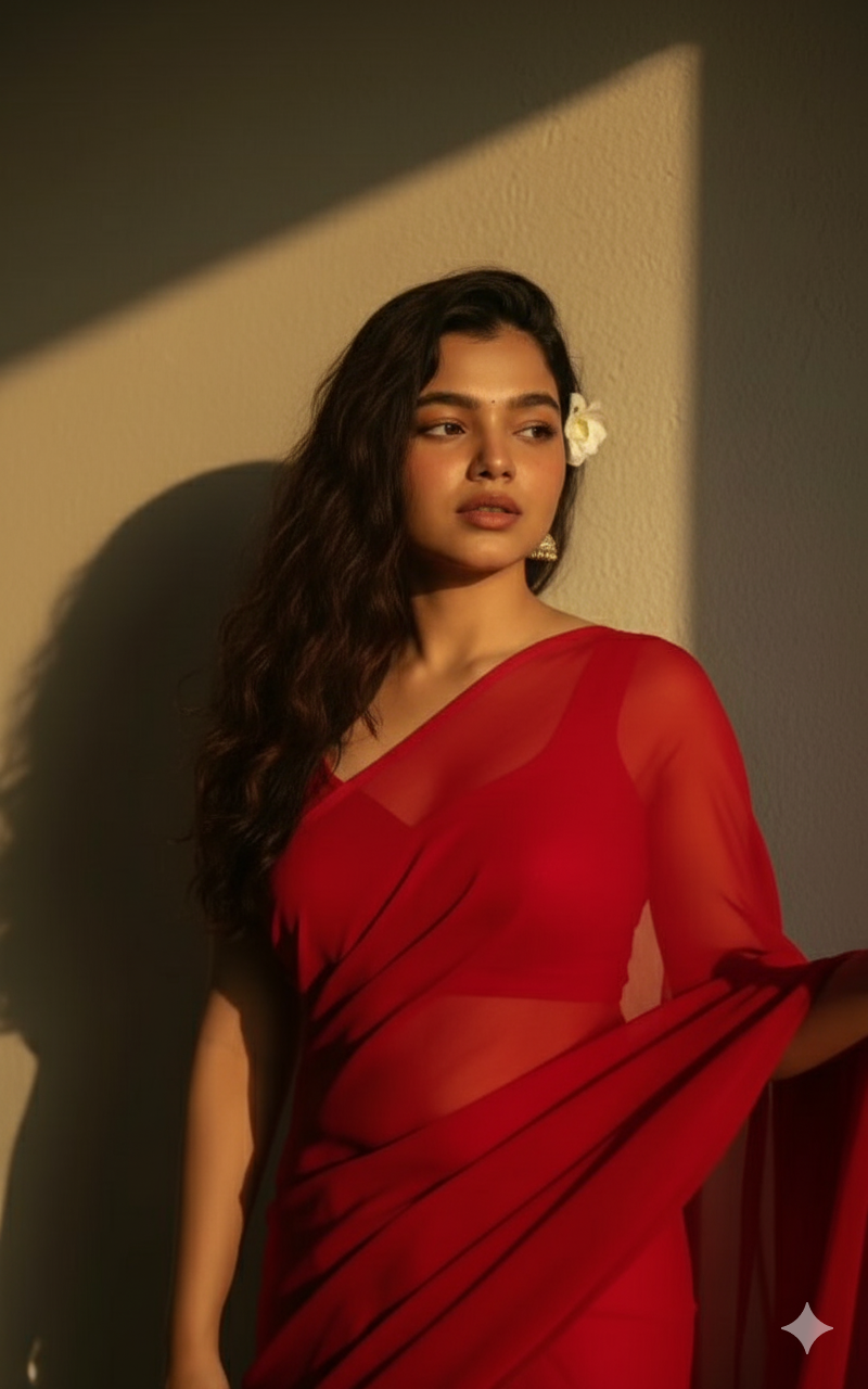 90s style saree - AI prompt image - PromptGallery