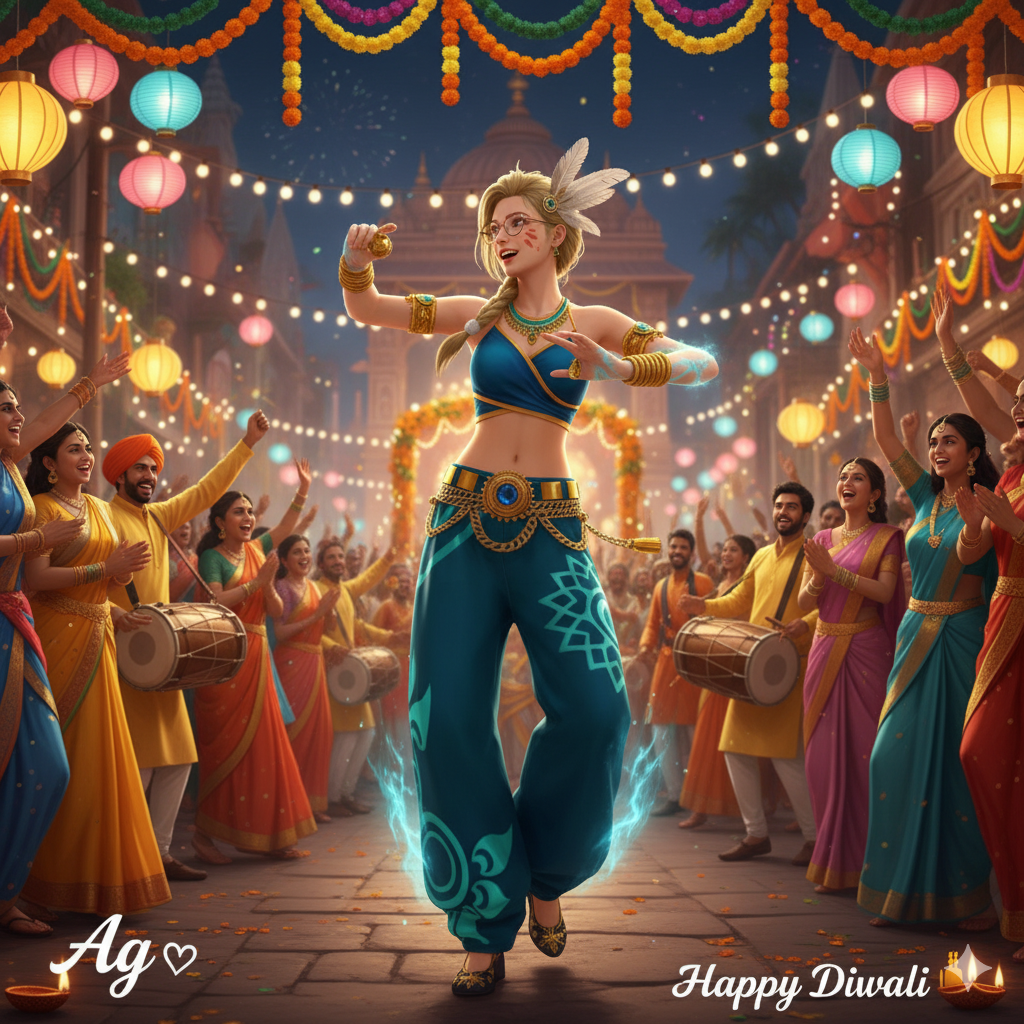 Diwali dance ff - PromptGallery