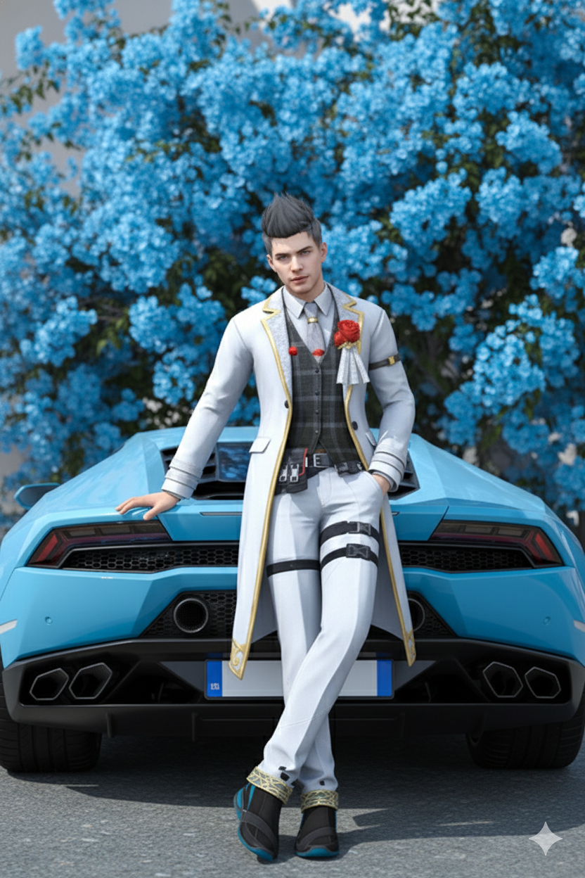 FF car pose v1 - PromptGallery